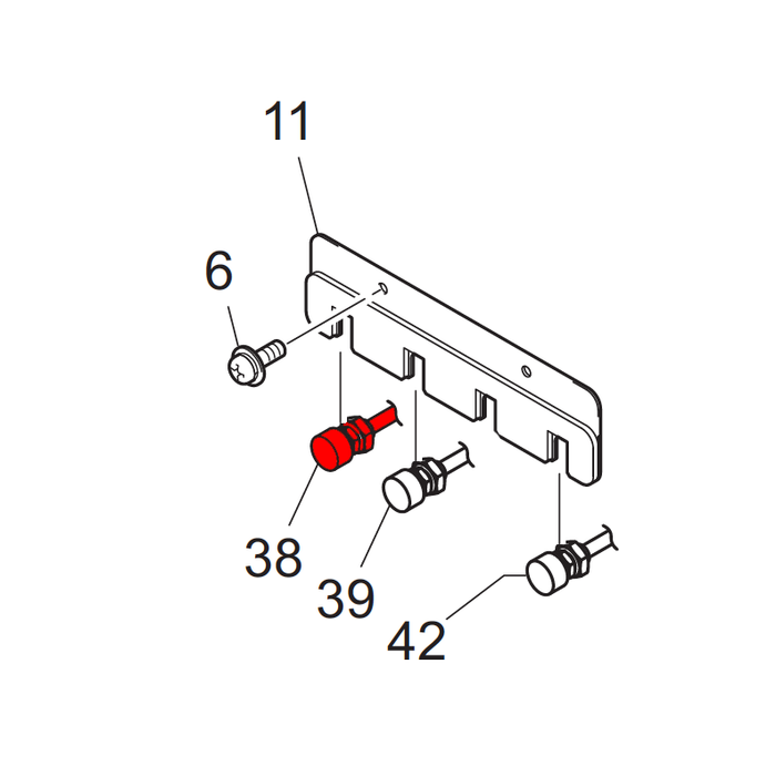UJF Waste Ink Tube Assembly 1