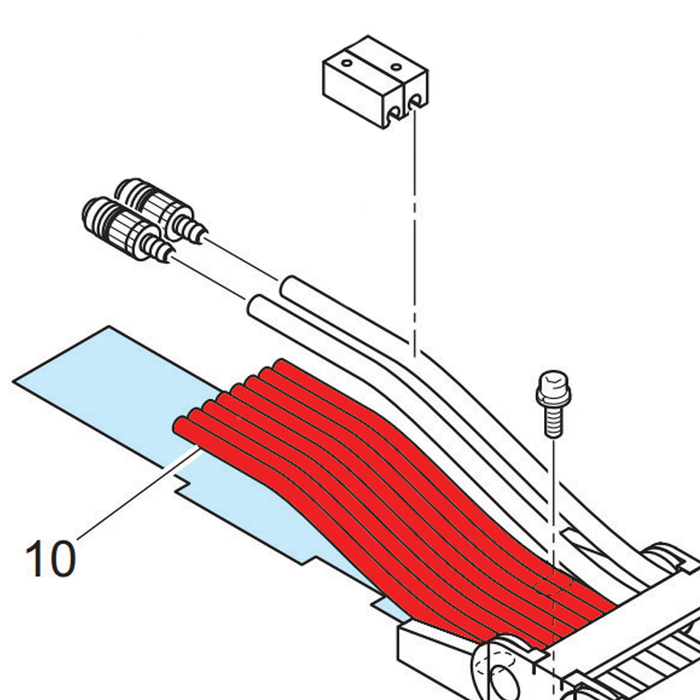 BLACK 8 PORTS HOSE - L=6M