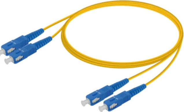 OS2 Single-Mode Fiber Optic Patch Cable SC/UPC 2x13.1'