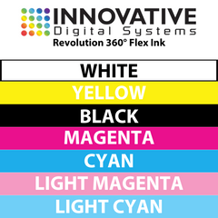 Revolution 360°  Flex Ink - UV LED Cure Ink - 1 Liter Bottles