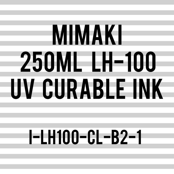 Mimaki 250mL - UV Curable Ink Bottle - LH-100