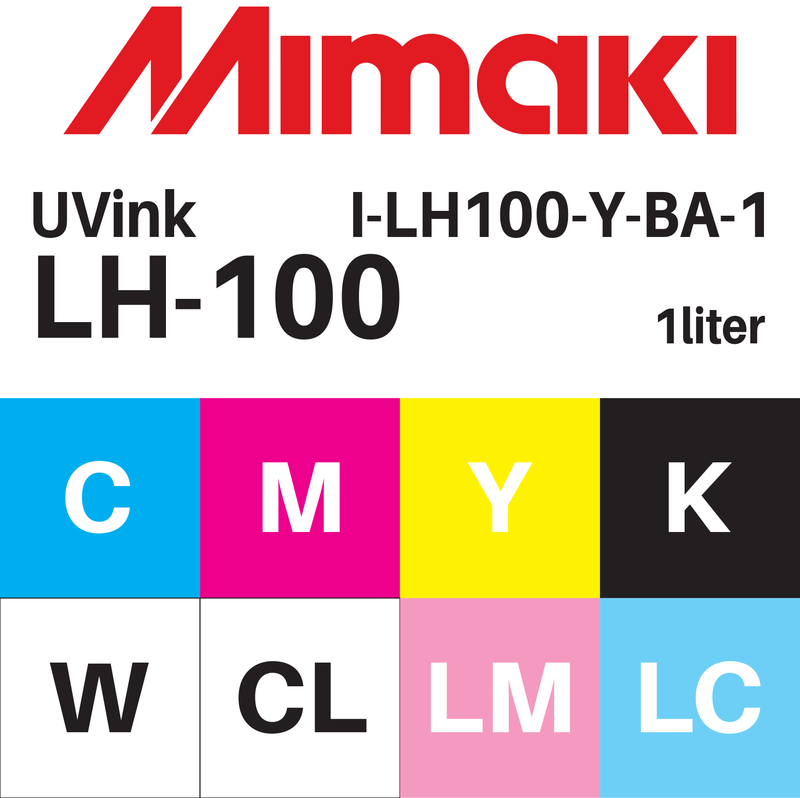 Mimaki 1Liter - UV Curable Ink Bottle - LH-100