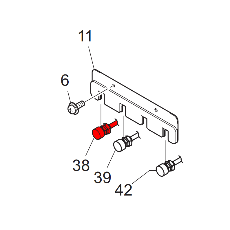 UJF Waste Ink Tube Assembly 1