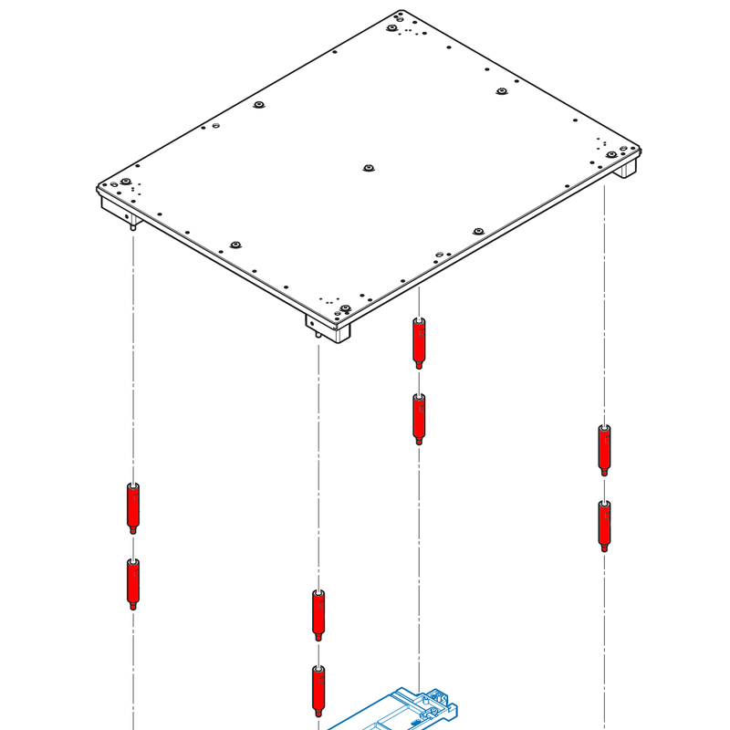 Table Support Shaft - 50mm - 1 Qty