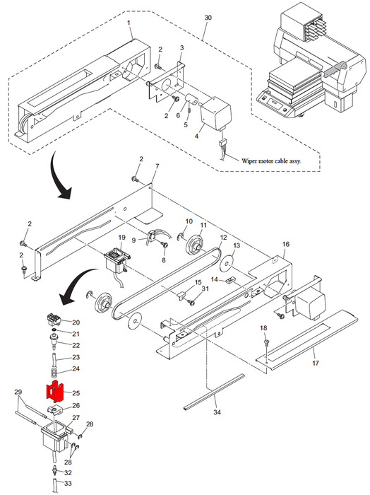 UJF Suck Nozzle Holder