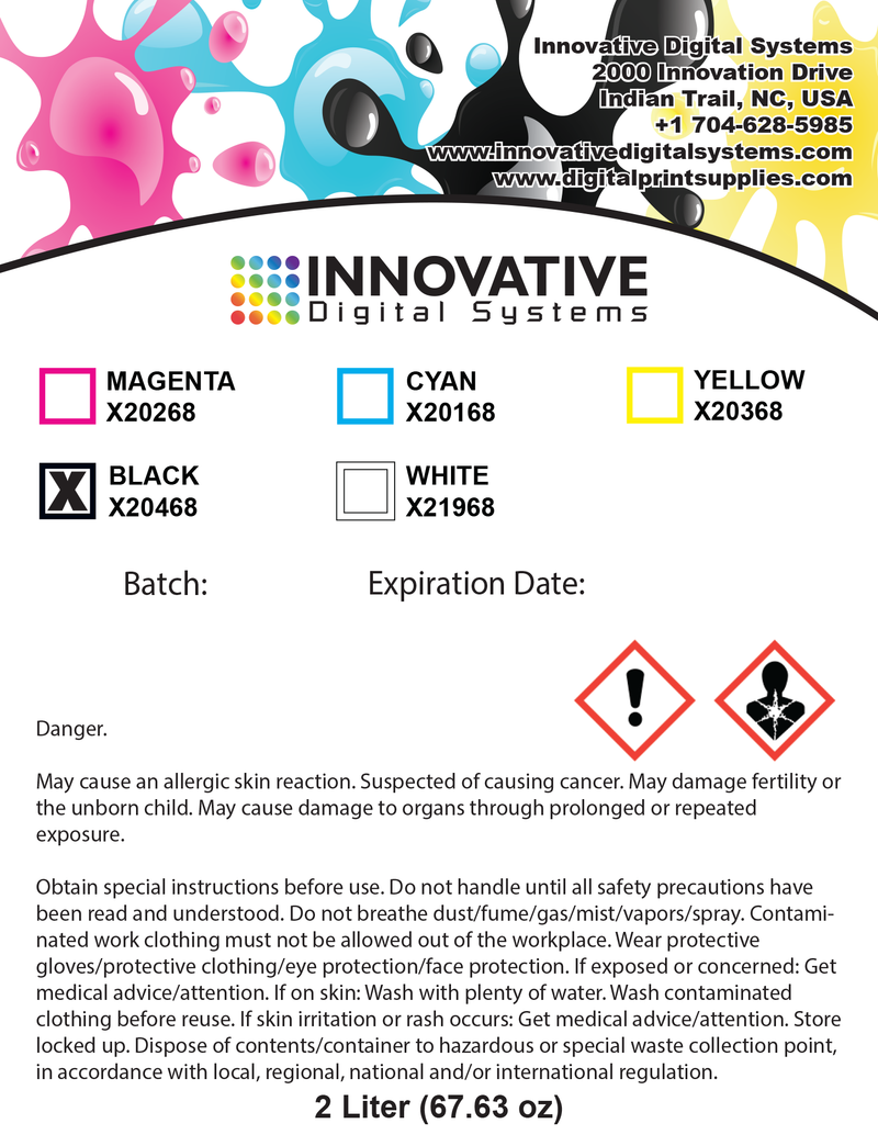 IDS 2 Liter Bag UV ink