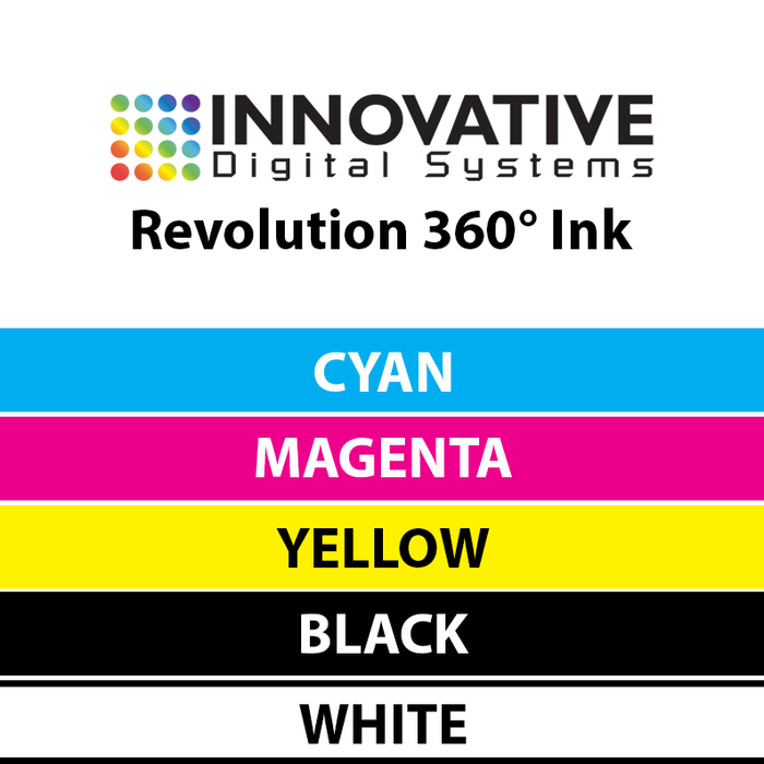 Revolution 360° Ink - UV LED Cure Ink - 1 Liter Bottles