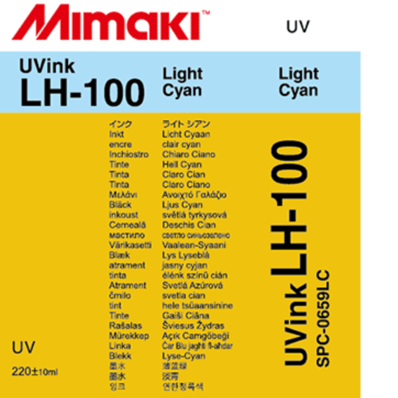 Mimaki 220mL - UV Curable Ink Cartridge - LH-100